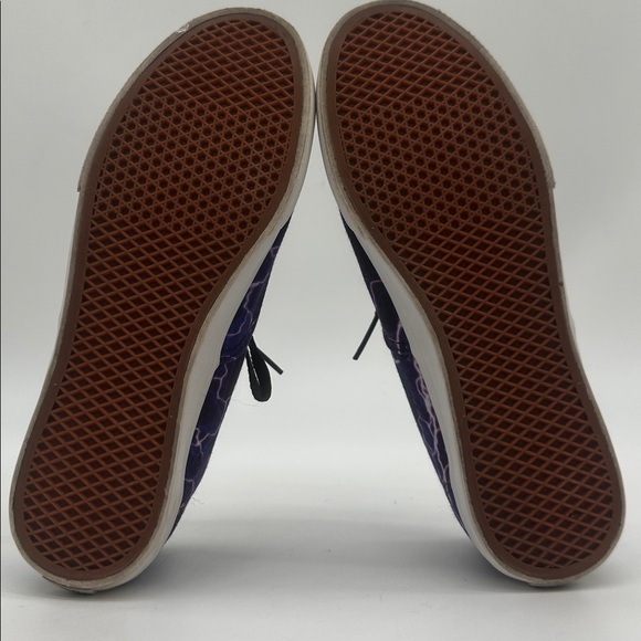 VANS Authentic LoPro Digi Lightning Purple Black White Women's Size 7.0 Men 5.5 - Picture 15 of 16